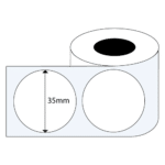 Rouleau d'étiquettes adhésives rond diamètre 35mm