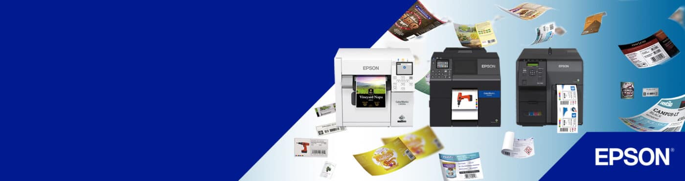Découvrez toute la gamme d'imprimantes d'étiquettes Epson Colorworks